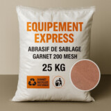 Combiné Sableuse Aérogommeuse Aspirateur mobile 106L + Sac 25kg Abrasif Garnet 200A+